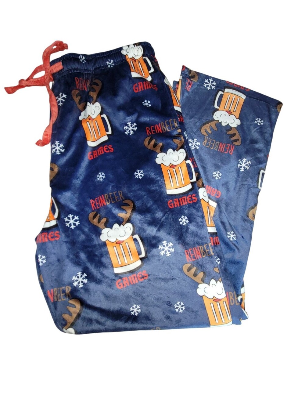 Bottoms Out ReinBEER Games Fleece Holiday Pajama Pants